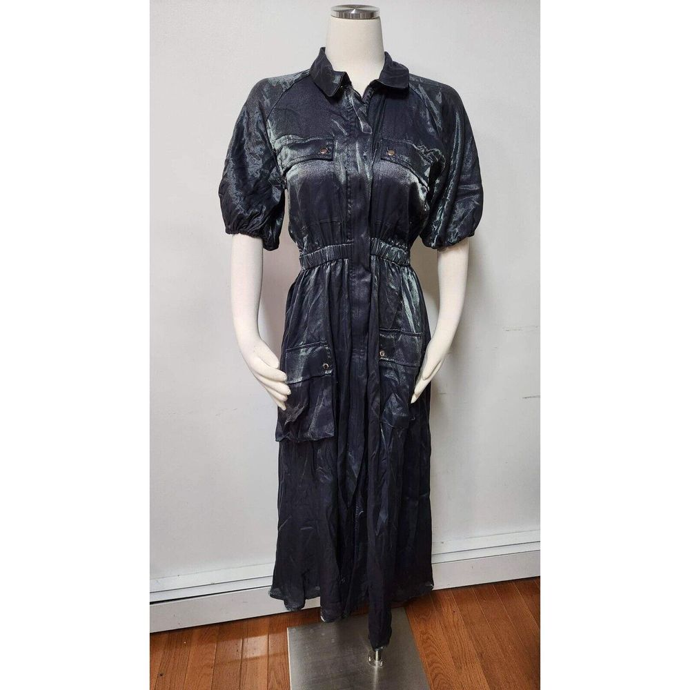 Anthropolgie x Samant Chauhan Utility Shirt Dress Size 1XL - Picture 11 of 15